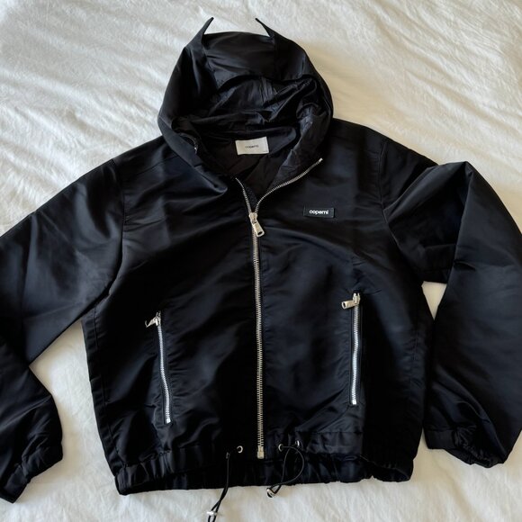 coperni black nylon lightweight windbreaker devil jacket with hood - Picture 1 of 4